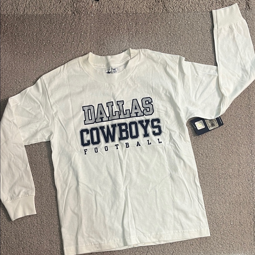 Dallas Cowboys White Long Sleeve Shirt